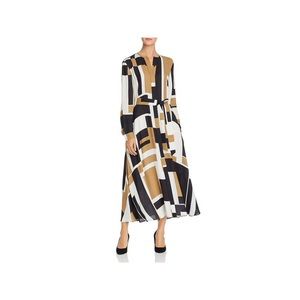 Lafayette 148 Geometric Shirt Dress